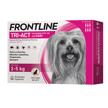 FRONTLINE TRI-ACT CANE 2/5Kg 6 PIPETTE