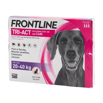 FRONTLINE TRI-ACT CANE 20/40Kg 3 PIPETTE