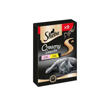 Sheba Creamy Snacks Con Salmone e Pollo 9X12 Gr.