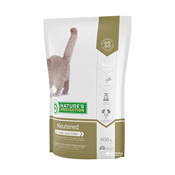 NATURE’S PROTECTION NEUTERED 400G CAT FOOD