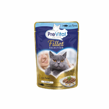 PREVITAL CAT ADULT TONNO FILETTINI IN GELATINA BUSTA 85g