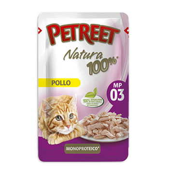 PETREET CAT 100% POLLO 70
g