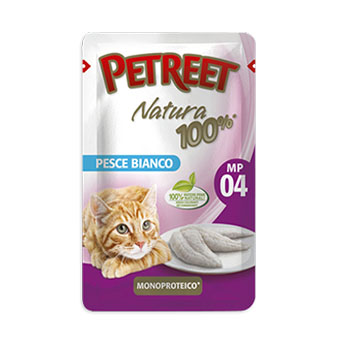 PETREET CAT 100% PESCE BIANCO 70g