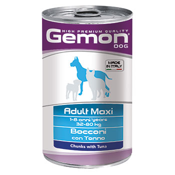 GEMON DOG ADULT MAXI TONNO/PESCE BIANCO 1250g
