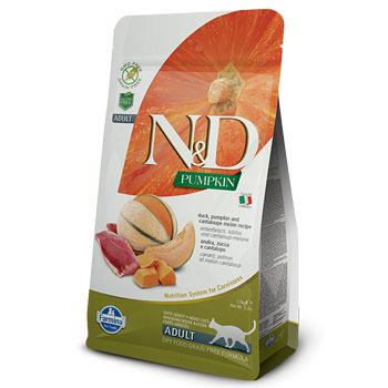 N&D PUMPKIN FELINE DUCK, PUMPKIN AND CANTALUPE - ADULT  KG.1,5