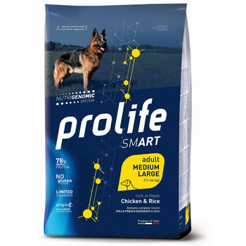 PROLIFE DOG ADULT MEDIUM/LARGE SMART POLLO/RISO 12Kg