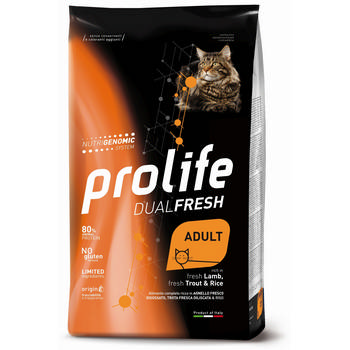 PROLIFE CAT ADULT DUAL FRESH AGNELLO/TROTA 1,5Kg