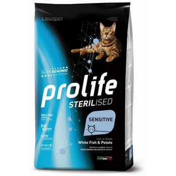 PROLIFE CAT ADULT STERILIZED SENSITIVE PESCE/PATATE 1,5Kg