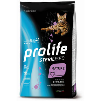 PROLIFE CAT ADULT MATURE STERILIZED MANZO/RISO 1,5Kg