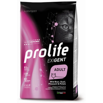 PROLIFE CAT ADULT EXIGENT CINGHIALE/QUAGLIA/FAGIANO 400g