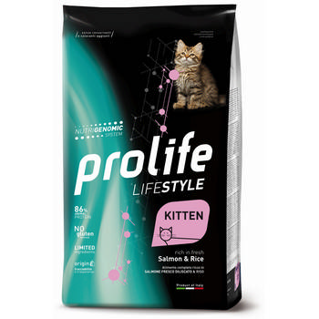 PROLIFE CAT KITTEN LIFESTYLE SALMONE/RISO 1,5Kg