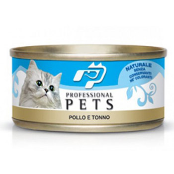 PROFESSIONAL PETS CAT NATURALE POLLO/TONNO 70g