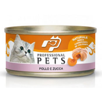 PROFESSIONAL PETS CAT NATURALE TONNO/ZUCCA LATTINA 70g