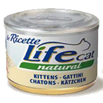 LIFE CAT NATURAL "LE RICETTE" KITTEN POLLO LATTINA 150gr