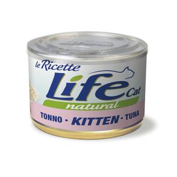 LIFE CAT NATURAL "LE RICETTE" KITTEN TONNO LATTINA 150gr
