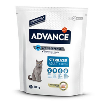 ADVANCE CAT ADULT STER.TACC/ORZO GR.400 FL