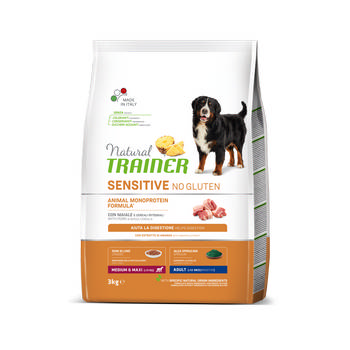 TRAINER NATURAL SENSITIVE DOG ADULT SMALL E TOY MAIALE E CEREALI 150GR