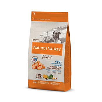 NATURE VARIETY  DOG SELECTED MINI ADULT SALMONE 1,5 KG