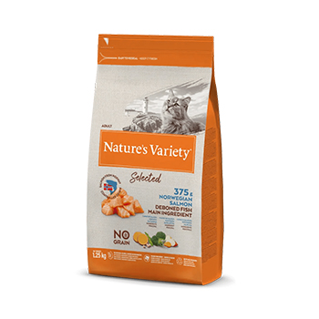 NATURE VARIETY CAT SELECTED ADULT SALMONE CROCCHETTE 1,25KG