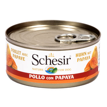 SCHESIR DOG FRUIT POLLO/PAPAYA 150g