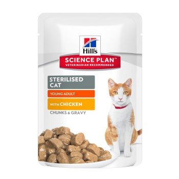 SCIENCE PLAN HILL'S CAT STERILIZED YOUNG POLLO 85g